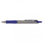 Acroball Pro Retractable Ballpoint Pen, 1mm, Blue Ink, Silver Barrel, Dozen