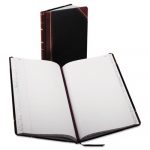 Record/Account Book, Black/Red Cover, 150 Pages, 14 1/8 x 8 5/8