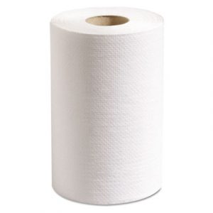 100% Recycled Hardwound Roll Paper Towels, 7 7/8 x 350 ft, White, 12 Rolls/Ct