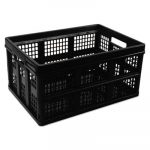 Filing/Storage Tote Storage Box, Plastic, 20-1/8 x 14-5/8 x 10-3/4, Black