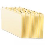 Recycled Top Tab File Guides, Alpha, 1/5 Tab, Manila, Letter, 25/Set