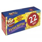 Microwave Popcorn, Extra Butter, 2.5oz Bag, 22/Box