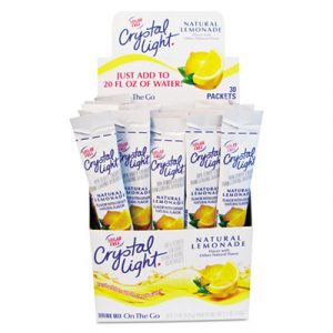Flavored Drink Mix, Lemonade, 30 .17oz Packets/Box