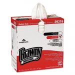 Brawny Industrial Lightweight Shop Towel, 9 1/10" x 12 1/2", White, 200/Box