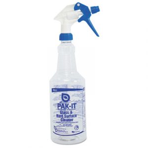 Empty Color-Coded Trigger-Spray Bottle,32oz for Glass/Hard Surface Cleaner 12/CT