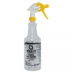 Empty Color-Coded Trigger-Spray Bottle, 32 oz, Yellow, for Carpet Pre-Spotter