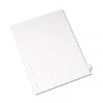 Preprinted Legal Exhibit Side Tab Index Dividers, Allstate Style, 26-Tab, B, 11 x 8.5, White, 25/Pack