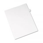 Preprinted Legal Exhibit Side Tab Index Dividers, Allstate Style, 26-Tab, G, 11 x 8.5, White, 25/Pack