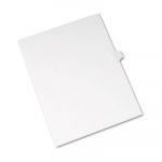 Preprinted Legal Exhibit Side Tab Index Dividers, Allstate Style, 26-Tab, L, 11 x 8.5, White, 25/Pack