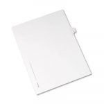 Preprinted Legal Exhibit Side Tab Index Dividers, Allstate Style, 26-Tab, R, 11 x 8.5, White, 25/Pack