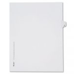 Preprinted Legal Exhibit Side Tab Index Dividers, Allstate Style, 26-Tab, S, 11 x 8.5, White, 25/Pack