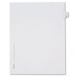 Preprinted Legal Exhibit Side Tab Index Dividers, Allstate Style, 26-Tab, W, 11 x 8.5, White, 25/Pack