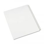 Preprinted Legal Exhibit Side Tab Index Dividers, Allstate Style, 25-Tab, 201 to 225, 11 x 8.5, White, 1 Set