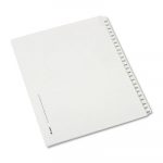 Preprinted Legal Exhibit Side Tab Index Dividers, Allstate Style, 25-Tab, 226 to 250, 11 x 8.5, White, 1 Set