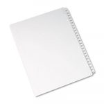 Preprinted Legal Exhibit Side Tab Index Dividers, Allstate Style, 25-Tab, 251 to 275, 11 x 8.5, White, 1 Set