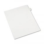 Preprinted Legal Exhibit Side Tab Index Dividers, Allstate Style, 10-Tab, 5, 11 x 8.5, White, 25/Pack
