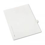 Preprinted Legal Exhibit Side Tab Index Dividers, Allstate Style, 10-Tab, 9, 11 x 8.5, White, 25/Pack