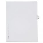 Preprinted Legal Exhibit Side Tab Index Dividers, Allstate Style, 10-Tab, 16, 11 x 8.5, White, 25/Pack