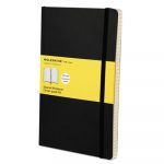 Classic Softcover Notebook, 1 Subject, Quadrille Rule, Black Cover, 8.25 x 5, 192 Pages