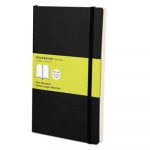 Classic Softcover Notebook, 1 Subject, Unruled, Black Cover, 8.25 x 5, 192 Pages