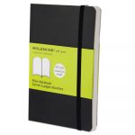 Classic Softcover Notebook, Unruled, Black Cover, 5.5 x 3.5, 192 Sheets