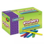 Colored Wood Craft Sticks, 4 1/2 x 3/8, Wood, Assorted, 1000/Box