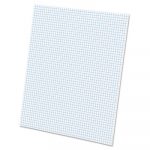 Quadrille Pads, 5 sq/in Quadrille Rule, 8.5 x 11, White, 50 Sheets