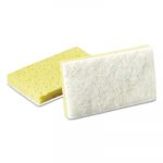 Light-Duty Scrubbing Sponge, #63, 3 1/2 x 5 5/8, Yellow/White, 20/Carton