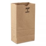 Grocery Paper Bags, 4.75" x 8.56", Kraft, 500 Bags