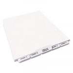 Preprinted Legal Exhibit Bottom Tab Index Dividers, Avery Style, 27-Tab, Exhibit A to Exhibit Z, 11 x 8.5, White, 1 Set