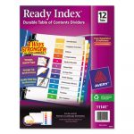 Customizable TOC Ready Index Multicolor Dividers, 12-Tab, Letter