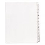 Preprinted Legal Exhibit Side Tab Index Dividers, Allstate Style, 25-Tab, 101 to 125, 11 x 8.5, White, 1 Set