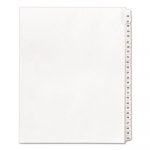 Preprinted Legal Exhibit Side Tab Index Dividers, Allstate Style, 25-Tab, 26 to 50, 11 x 8.5, White, 1 Set