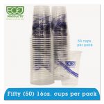 BlueStripe 25% Recycled Content Cold Cups Convenience Pack, 16 oz, 50/Pk