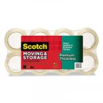 Moving & Storage Tape Premium Thickness, 1.88" x 60 yds, 3" Core, Clear, 8/Pack