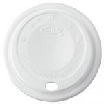 Cappuccino Dome Sipper Lids, 8-10oz Cups, White, 1000/Carton