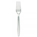 Plastic Cutlery, Forks, Heavyweight, Clear