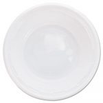 Plastic Bowls, 5-6 Ounces, White, Round, 125/Pack