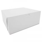 Tuck-Top Bakery Boxes, Paperboard, White, 12 x 12 x 5