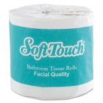 Soft Touch Individually Wrap Bath Tissue, 1-Ply, White, 4.5x4, 1000 Sh/RL, 96/CT