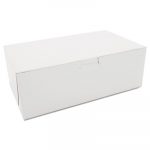 Non-Window Bakery Boxes, Paperboard, 10w x 6d x 3 1/2h, White, 250/Bundle