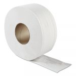 JRT Jumbo Bath Tissue, 2-Ply, White, 3.3" x 500 ft, 8.85"Dia, 12/CT