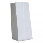 Grocery Paper Bags, 7.75" x 16", White, 500 Bags