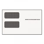 1099 Double Window Envelope, Commercial Flap, Gummed Closure, 5.63 x 9.5, White, 24/Pack