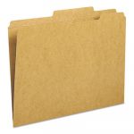 Guide Height Reinforced Heavyweight Kraft File Folders, 2/5-Cut 2-Ply Tab, Right of Center, Letter Size, Kraft, 100/Box