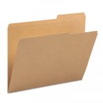 Guide Height Reinforced Heavyweight Kraft File Folders, 2/5-Cut Tabs, Right of Center, Letter Size, Kraft, 100/Box