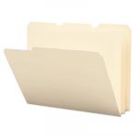Poly Manila Folders, 1/3-Cut Tabs, Letter Size, 12/Pack