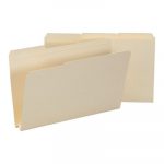 Expandable Heavyweight File Folders, 1/3-Cut Tabs, Legal Size, Manila, 50/Box