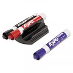 Magnetic Clip Eraser, Broad Chisel Tip, Assorted Colors, 3/Set