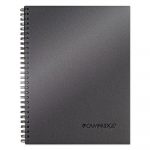 Wirebound Business Notebook, Wide/Legal Rule, Metallic Titanium, 9.5 x 7.25, 80 Pages